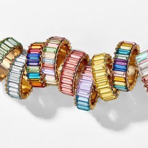 BaubleBar Pink Thick Alidia Ring Size 7